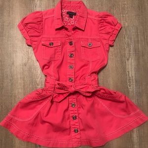 Pinktastic denim dress